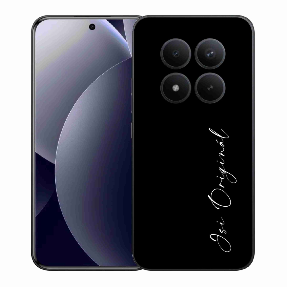 Gél borító mmCase a Xiaomi Redmi Note 15 Pro+ 5G/Xiaomi Poco M8 Pro 5G - te vagy az eredeti fekete háttérrel