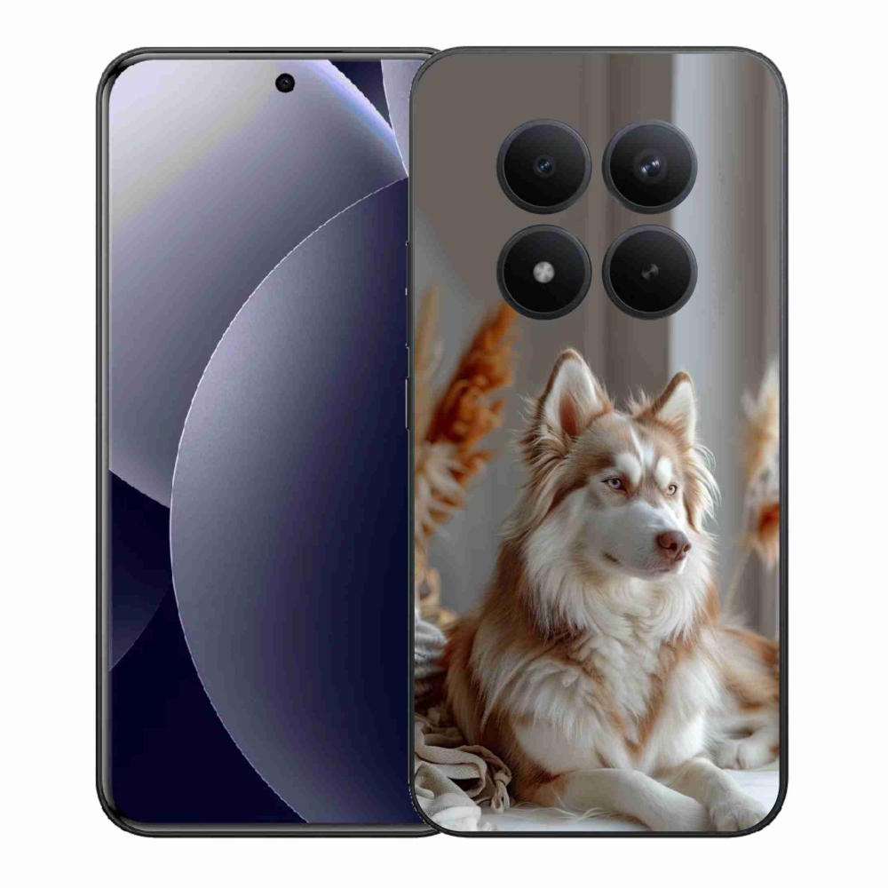 Zselés borítás mmCase a Xiaomi Redmi Note 15 Pro+ 5G számára - csendes szibériai husky
