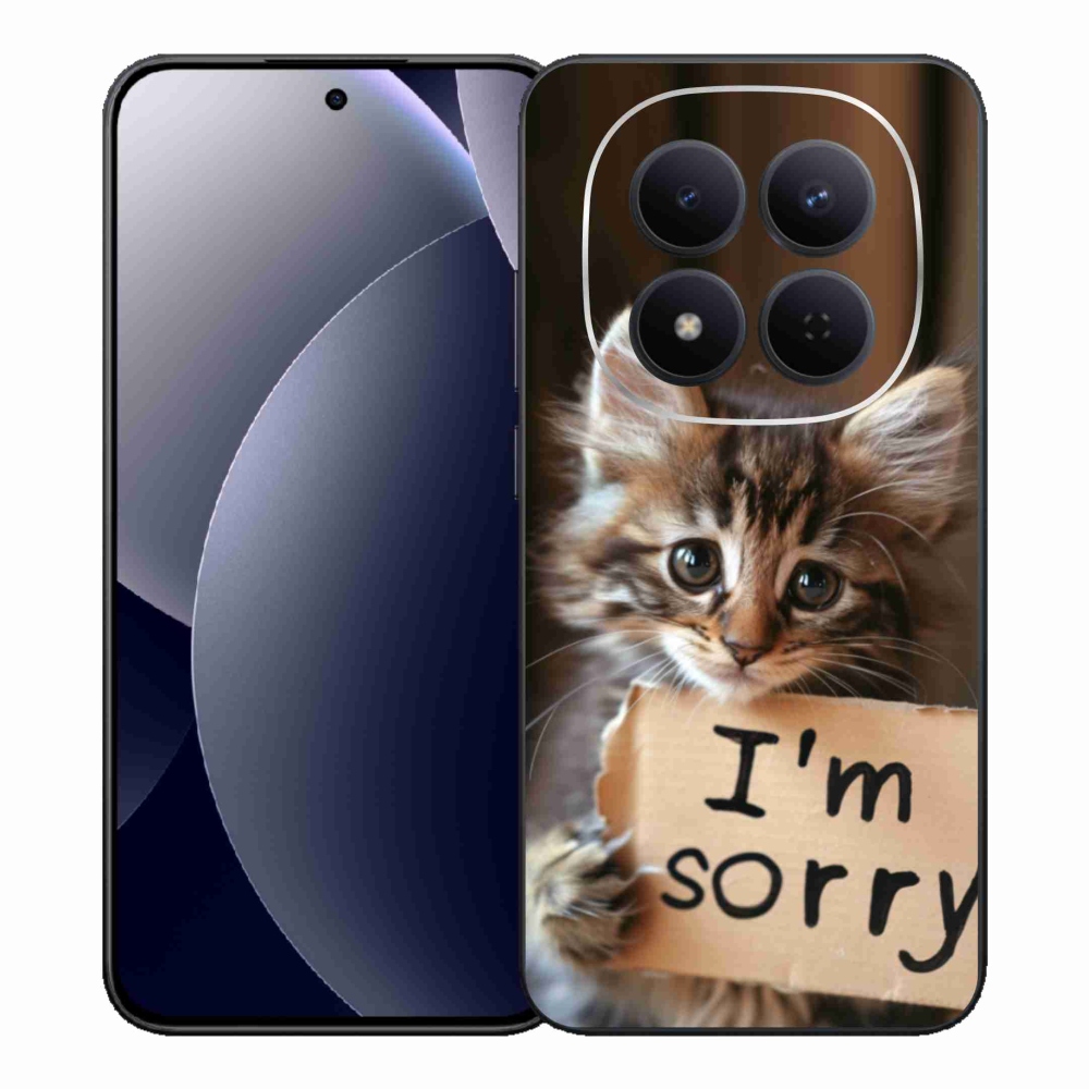 Gél borítás mmCase a Xiaomi Redmi Note 15 Pro 5G-hez - macska bocsánatkérés