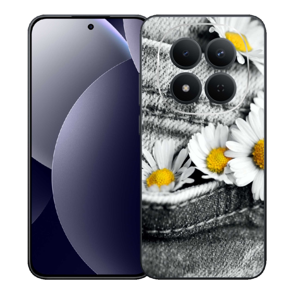 Gél borítás mmCase a Xiaomi Redmi Note 15 Pro 5G-hez - margaréták