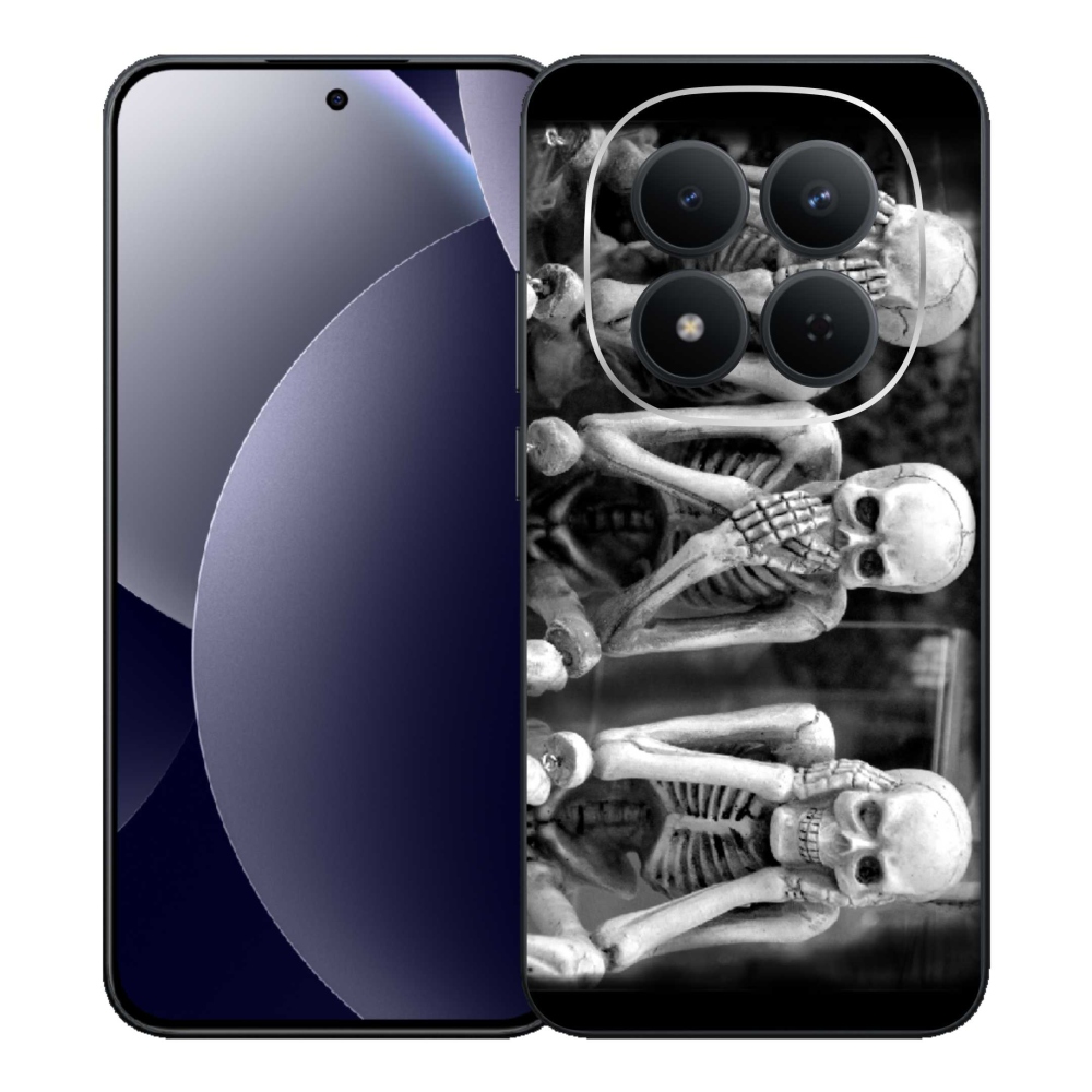 Gél borítás mmCase a Xiaomi Redmi Note 15 Pro 5G számára - csontvázak
