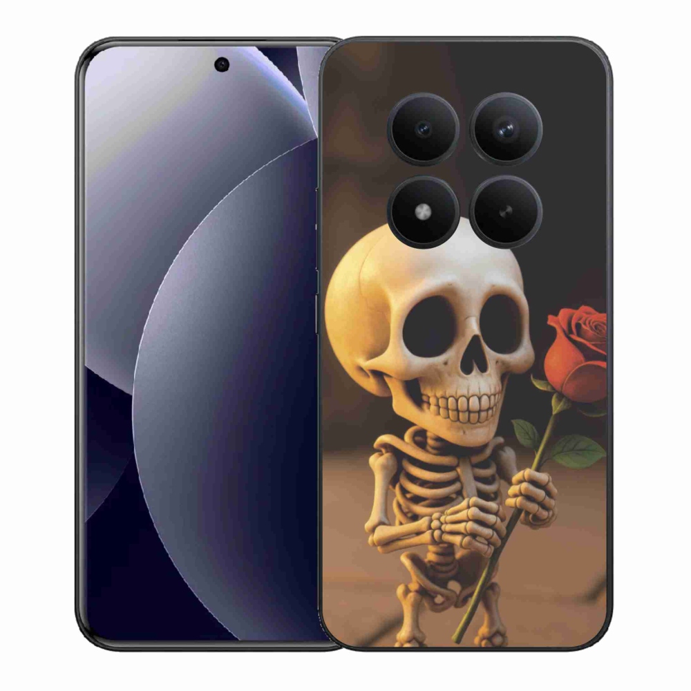 Gél borítás mmCase a Xiaomi Redmi Note 15 Pro+ 5G/Xiaomi Poco M8 Pro 5G számára - csontváz rózsával