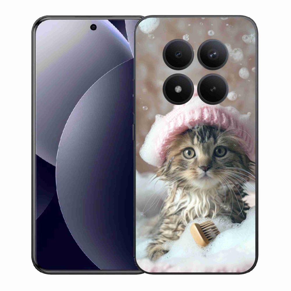 Gél borítás mmCase a Xiaomi Redmi Note 15 Pro+ 5G/Xiaomi Poco M8 Pro 5G számára - cica és fürdő