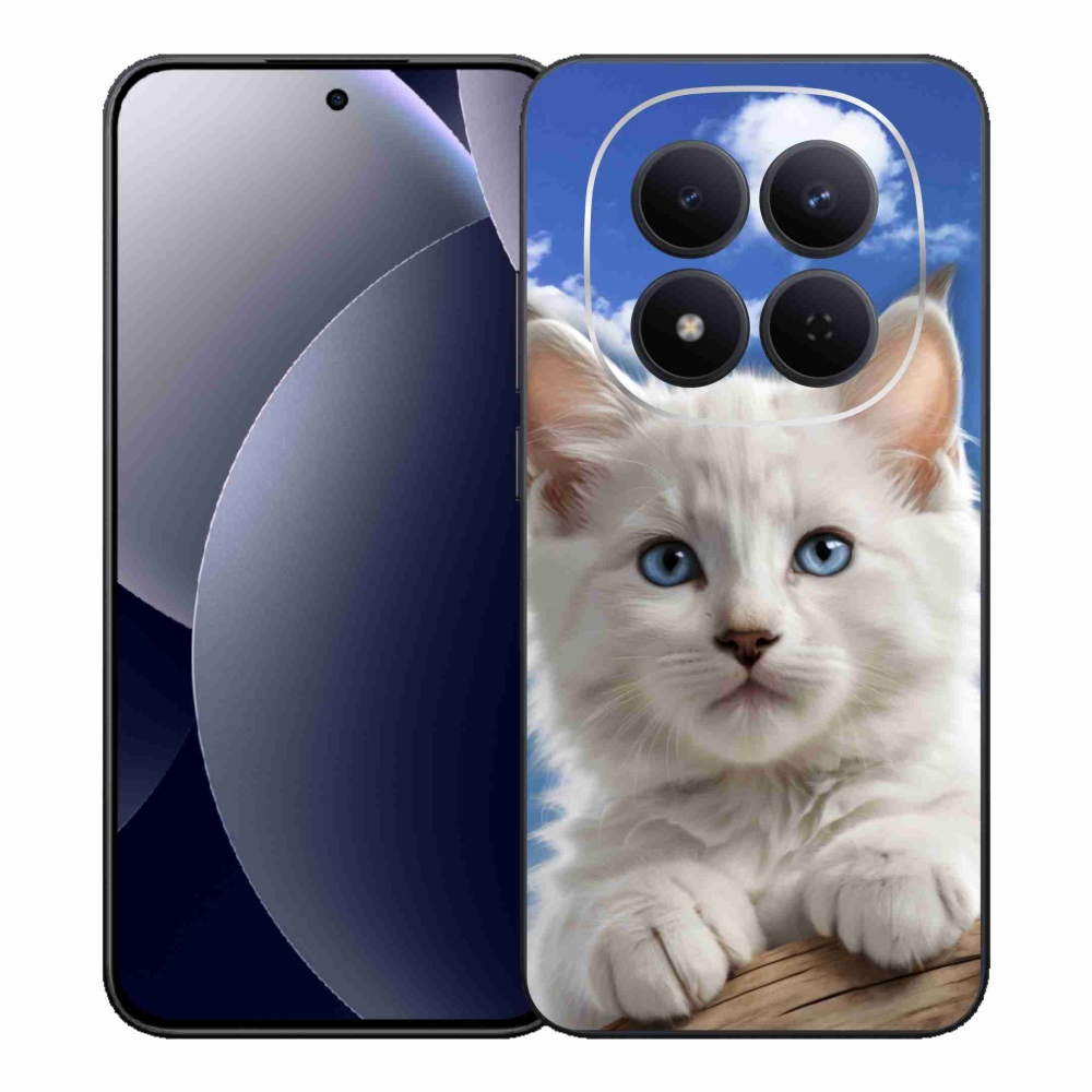 Gél borító mmCase a Xiaomi Redmi Note 15 Pro 5G-hez - cica és felhők