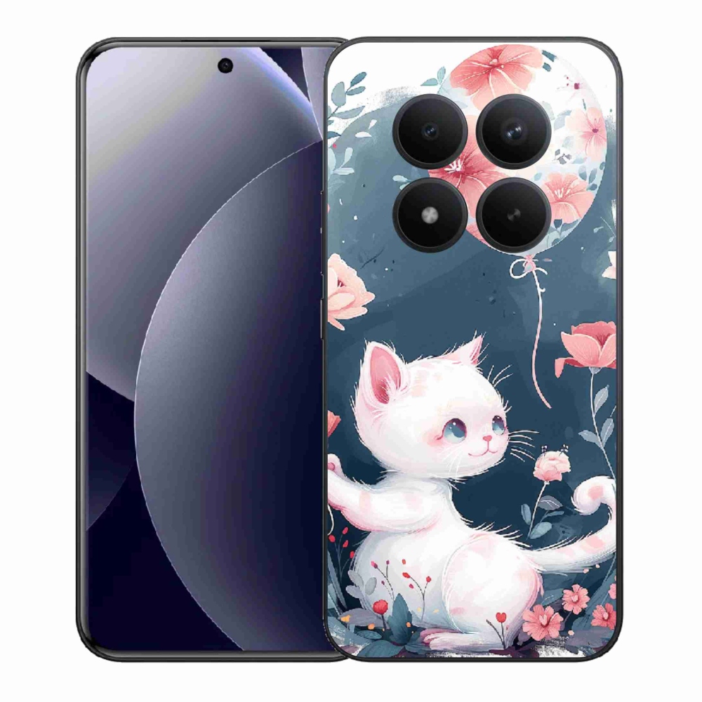 Gél borítás mmCase a Xiaomi Redmi Note 15 Pro+ 5G/Xiaomi Poco M8 Pro 5G számára - cica lufival