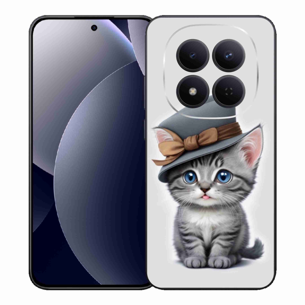 Gél borítás mmCase a Xiaomi Redmi Note 15 Pro 5G-hez - cica sapkával