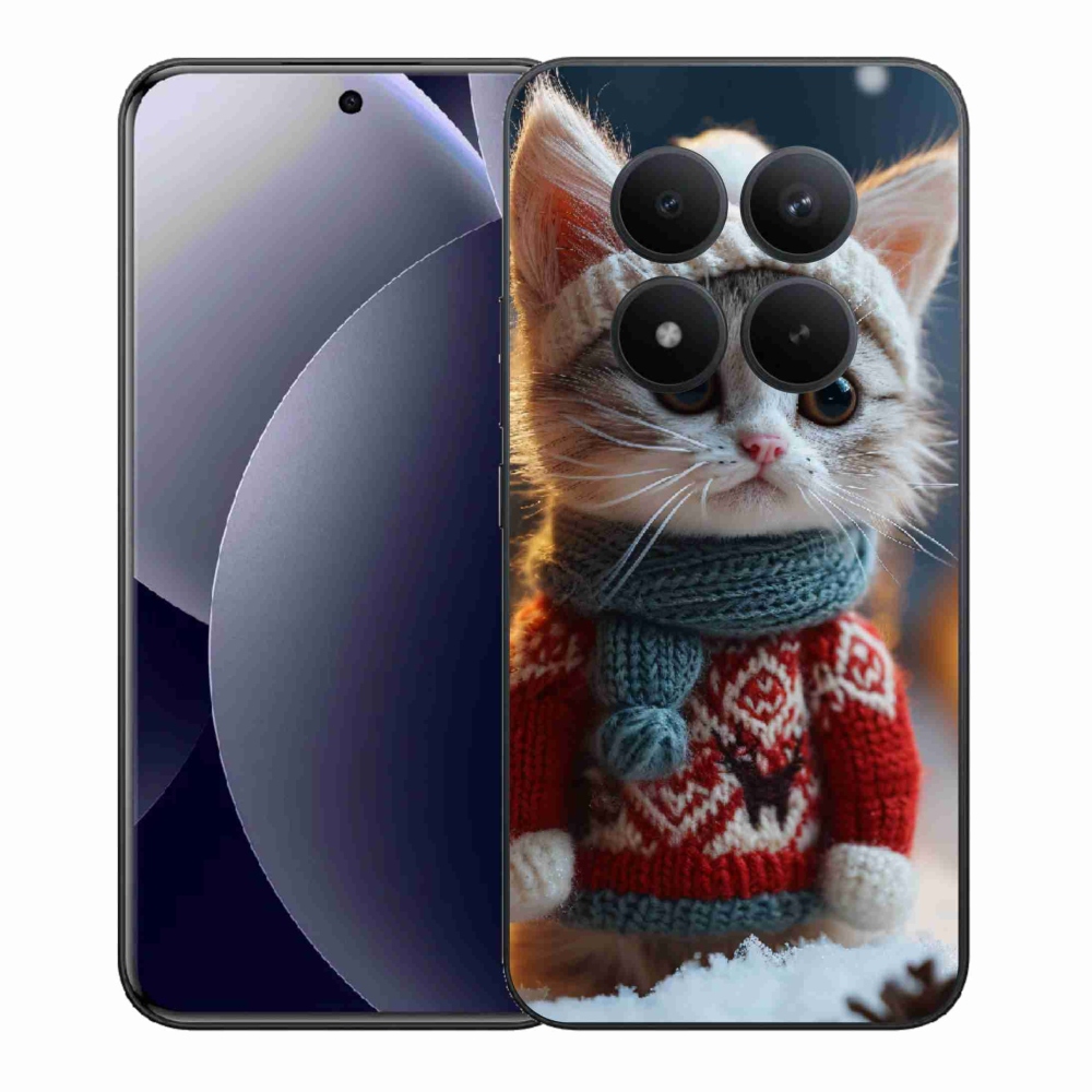Gél borítás mmCase a Xiaomi Redmi Note 15 Pro+ 5G/Xiaomi Poco M8 Pro 5G számára - cica pulóverben