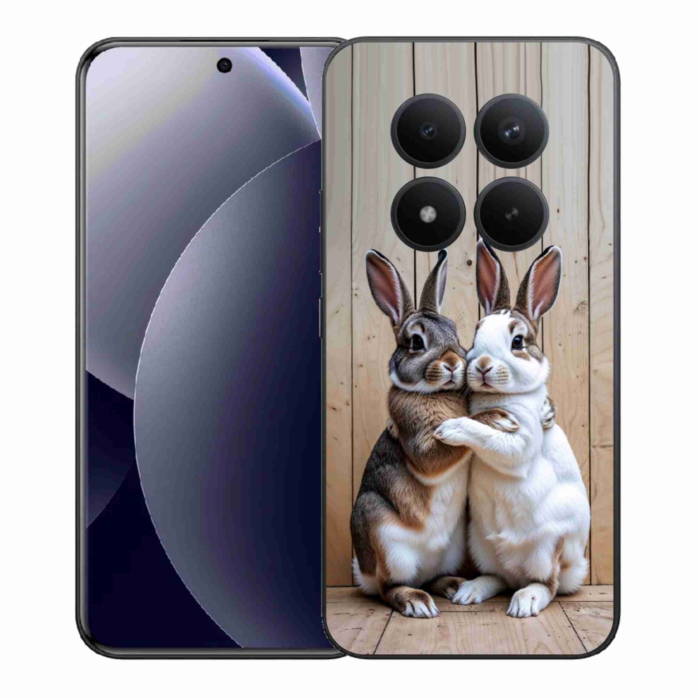 Gél borítás mmCase a Xiaomi Redmi Note 15 Pro+ 5G számára - nyúl pár