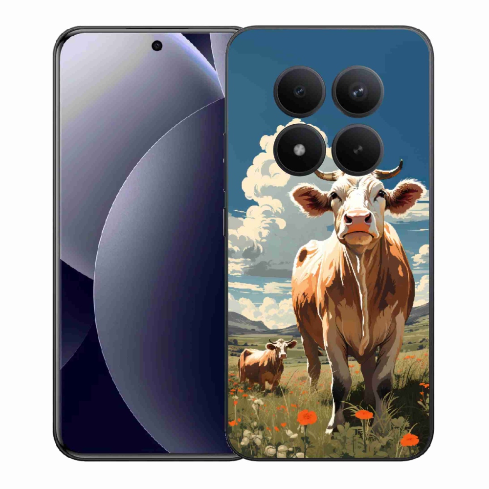Gél borítás mmCase a Xiaomi Redmi Note 15 Pro+ 5G/Xiaomi Poco M8 Pro 5G számára - tehenek a réten