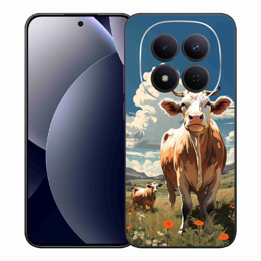 Gél borítás mmCase a Xiaomi Redmi Note 15 Pro 5G számára - tehenek a réten
