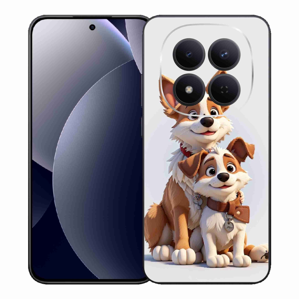 Gél borítás mmCase a Xiaomi Redmi Note 15 Pro 5G-hez - kutyák rajzolása