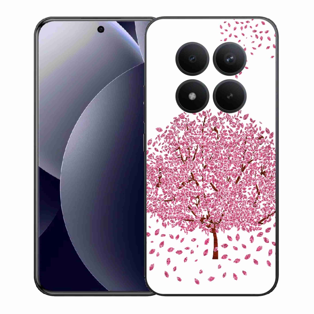 Gél borítás mmCase a Xiaomi Redmi Note 15 Pro+ 5G/Xiaomi Poco M8 Pro 5G számára - rajzfilmfa levelekkel