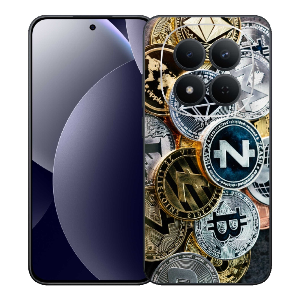 Gél borítás mmCase a Xiaomi Redmi Note 15 Pro 5G számára - kriptovaluták