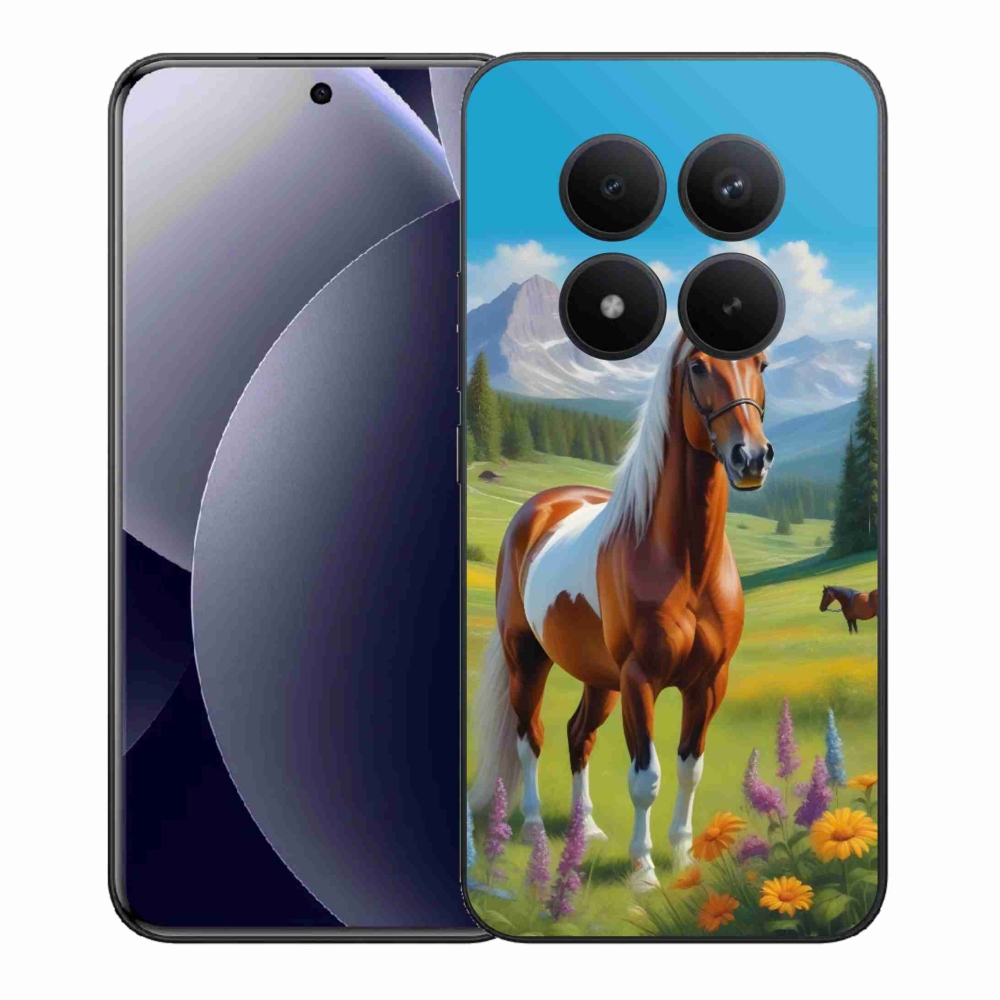 Zselés borítás mmCase a Xiaomi Redmi Note 15 Pro+ 5G számára - ló a réten