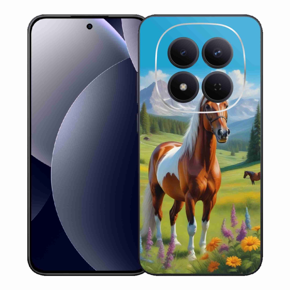 Zselés borítás mmCase a Xiaomi Redmi Note 15 Pro 5G számára - ló a réten