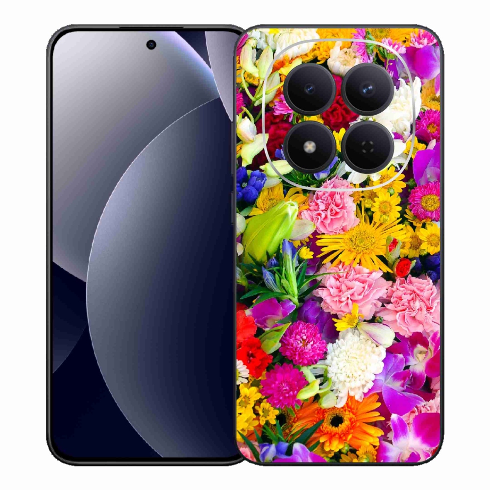 Gél borító mmCase a Xiaomi Redmi Note 15 Pro 5G számára - virágok 12