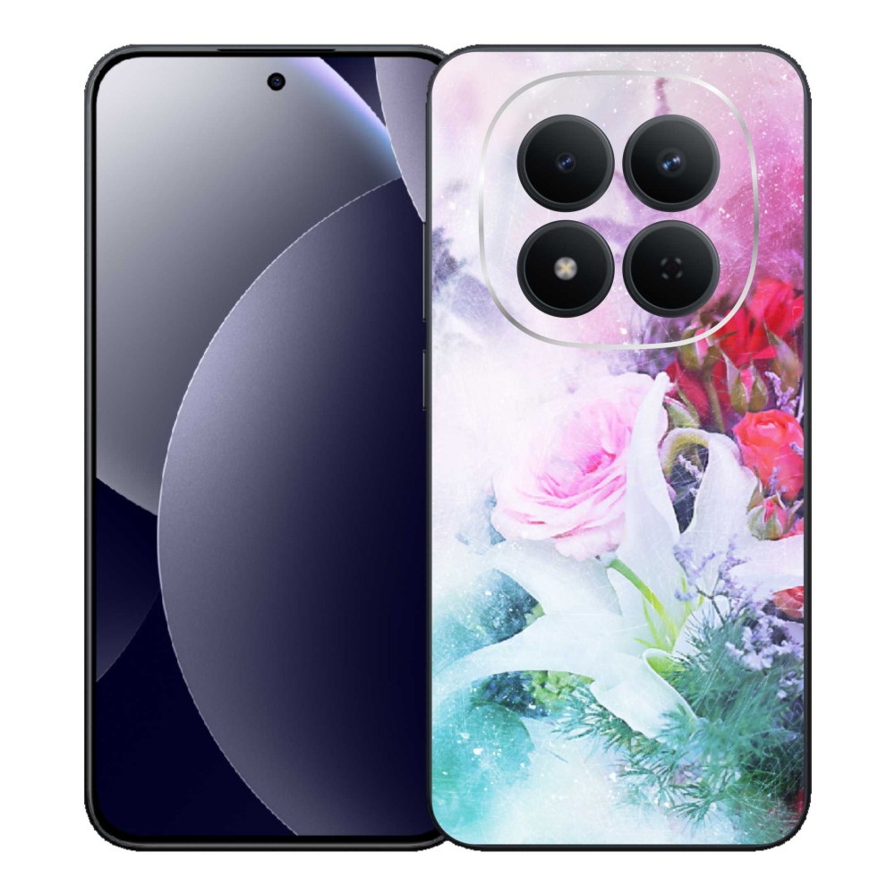 Gél borítás mmCase a Xiaomi Redmi Note 15 Pro 5G-hez - virágok 4