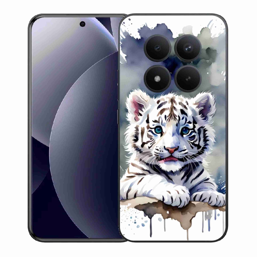 Gél borítás mmCase a Xiaomi Redmi Note 15 Pro+ 5G/Xiaomi Poco M8 Pro 5G számára - fehér tigriskölyök