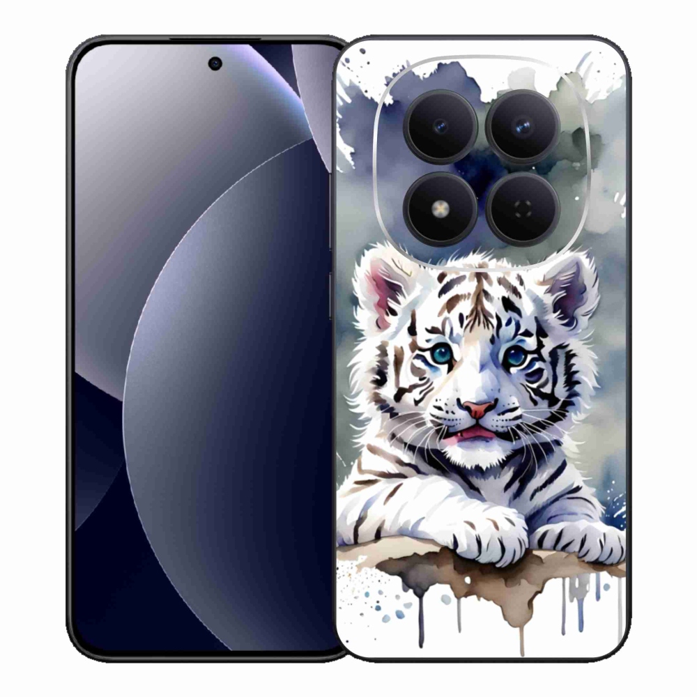Gél borítás mmCase a Xiaomi Redmi Note 15 Pro 5G-hez - fehér tigriskölyök