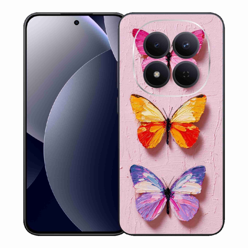 Gél borítás mmCase a Xiaomi Redmi Note 15 Pro 5G számára - pillangó trió