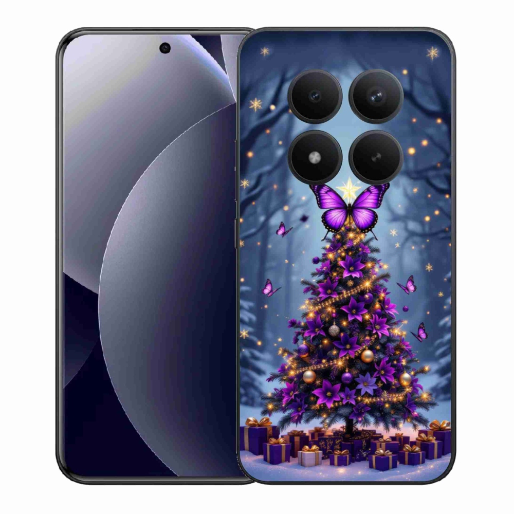 Gél borítás mmCase a Xiaomi Redmi Note 15 Pro+ 5G - pillangó karácsonyfa számára