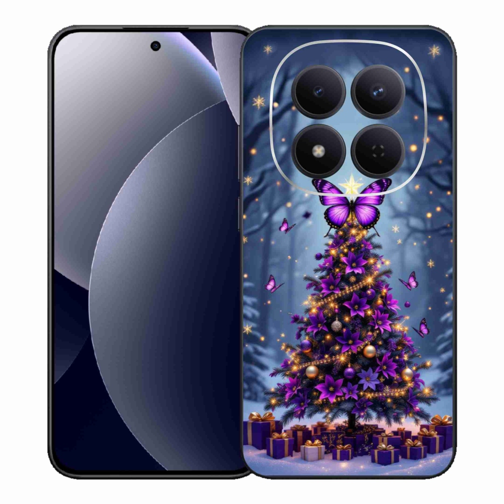 Gél borítás mmCase a Xiaomi Redmi Note 15 Pro 5G-hez - pillangó karácsonyfa