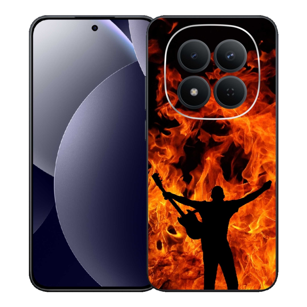 Gél borító mmCase a Xiaomi Redmi Note 15 Pro 5G-hez - zenész és tűz