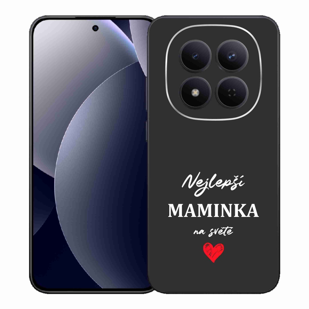 Gél borító mmCase a Xiaomi Redmi Note 15 Pro 5G-hez - legjobb anya 1 fekete háttér