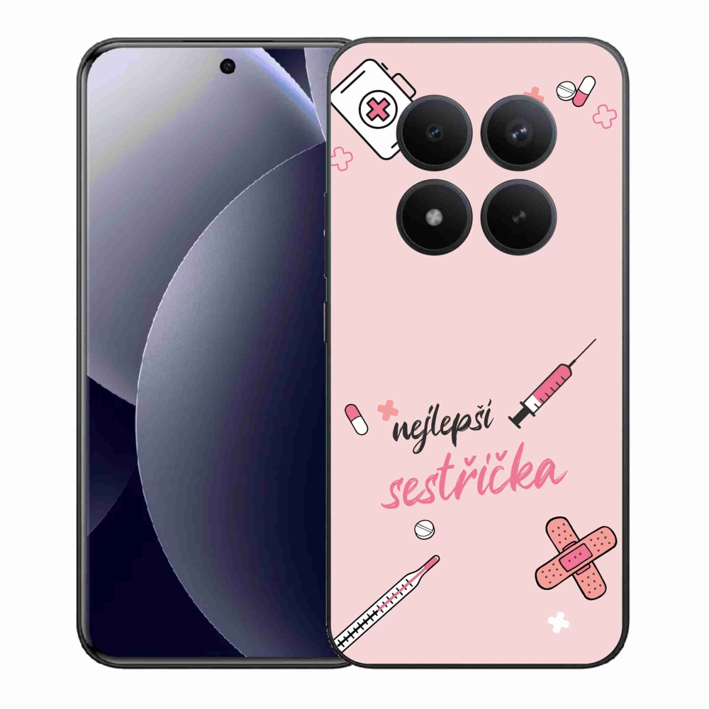 Gél borító mmCase a Xiaomi Redmi Note 15 Pro+ 5G/Xiaomi Poco M8 Pro 5G - legjobb kishúg rózsaszín háttérrel