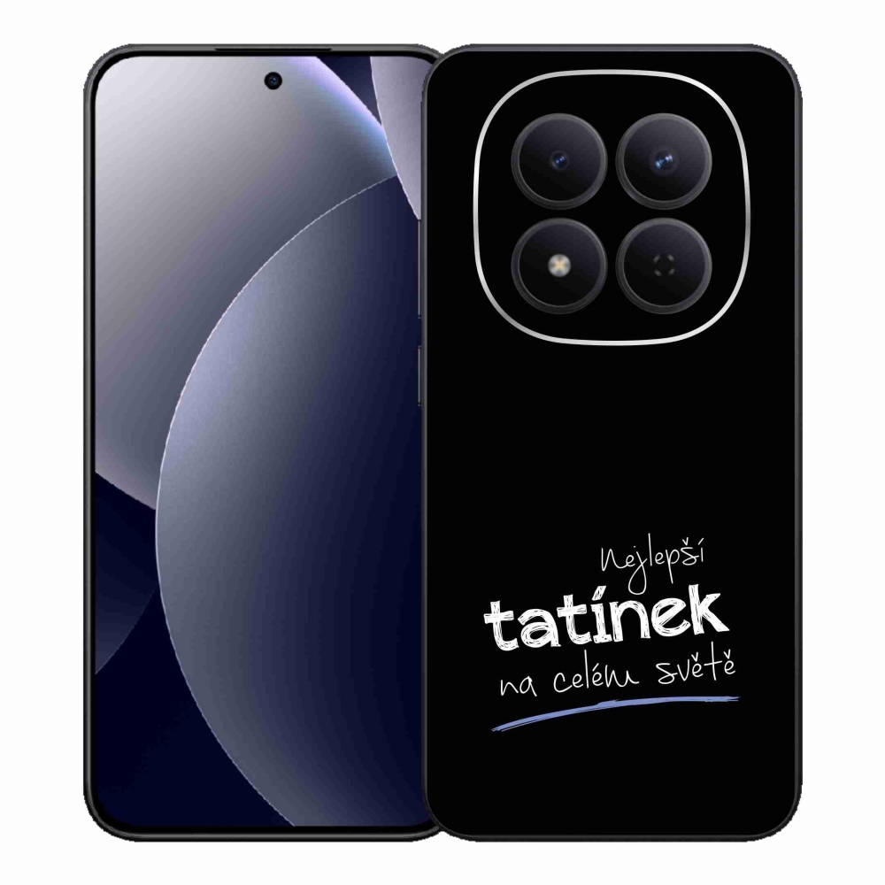 Gél borító mmCase a Xiaomi Redmi Note 15 Pro 5G - legjobb apuci 4 fekete háttérrel