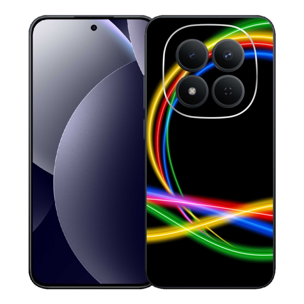 Gél borítás mmCase a Xiaomi Redmi Note 15 Pro 5G számára - neon körök
