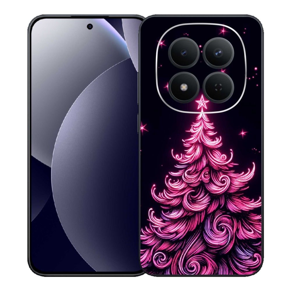 Gél borítás mmCase a Xiaomi Redmi Note 15 Pro 5G-hez - neon karácsonyfa 2