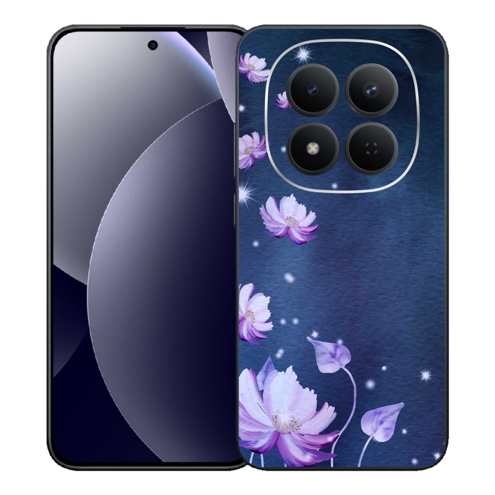 Gél borító mmCase a Xiaomi Redmi Note 15 Pro 5G számára - hulló virágok