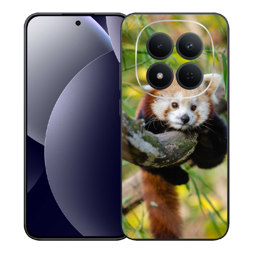 Gél borítás mmCase a Xiaomi Redmi Note 15 Pro 5G-hez - panda piros