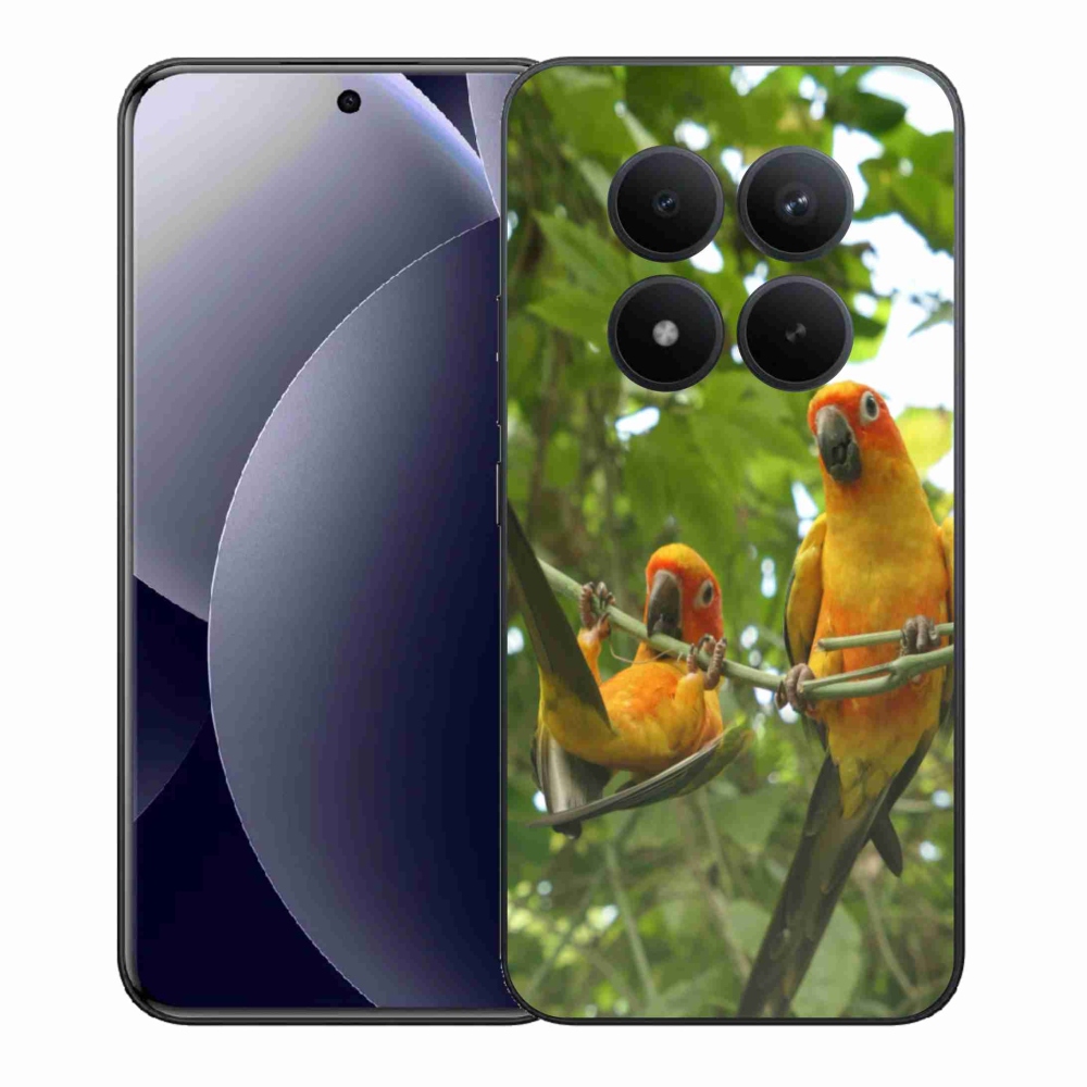 Gél borítás mmCase a Xiaomi Redmi Note 15 Pro+ 5G/Xiaomi Poco M8 Pro 5G számára - papagájok aratingy