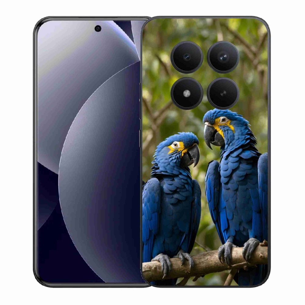 Zselés borítás mmCase a Xiaomi Redmi Note 15 Pro+ 5G számára - papagáj duó