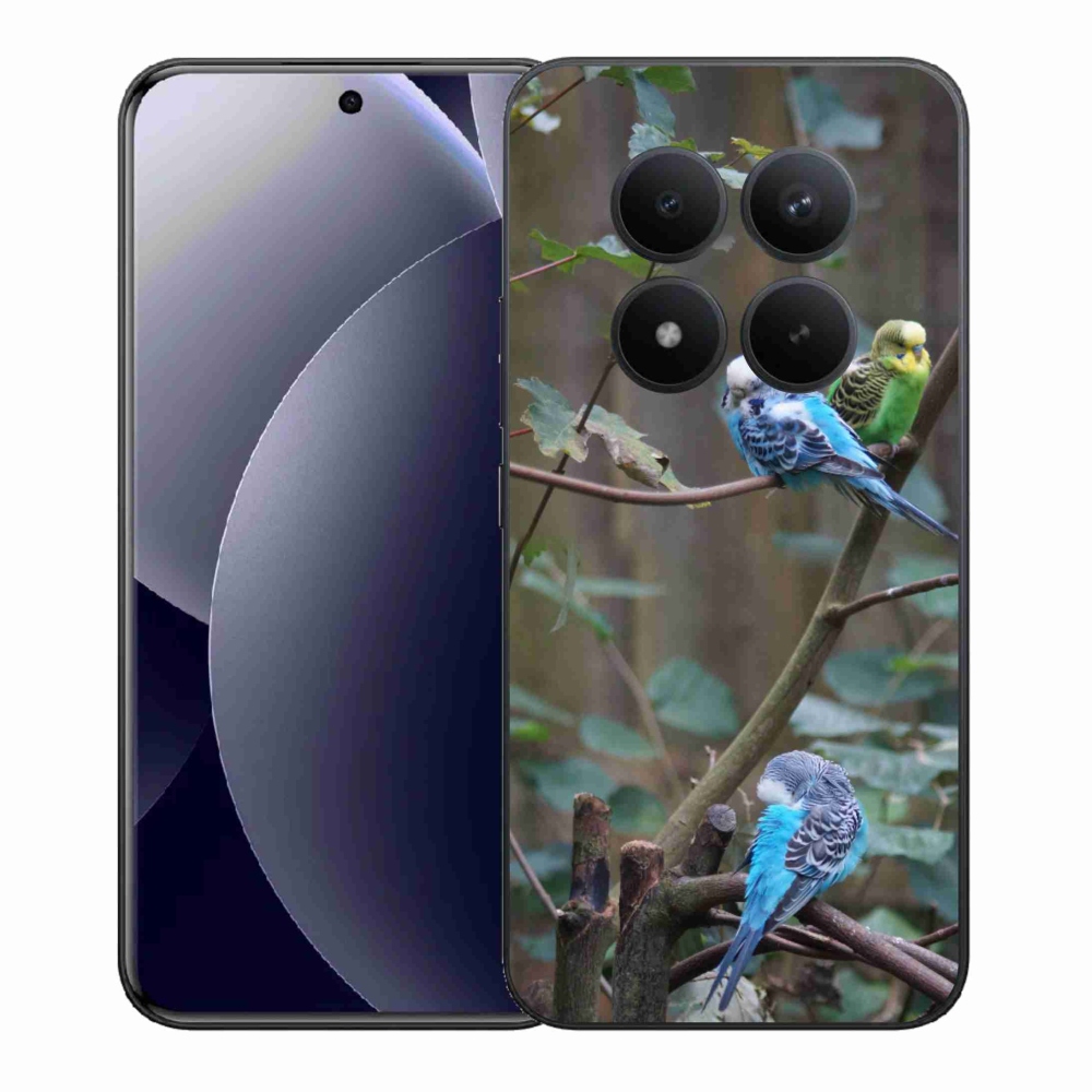 Gél borítás mmCase a Xiaomi Redmi Note 15 Pro+ 5G számára - papagájok az ágon