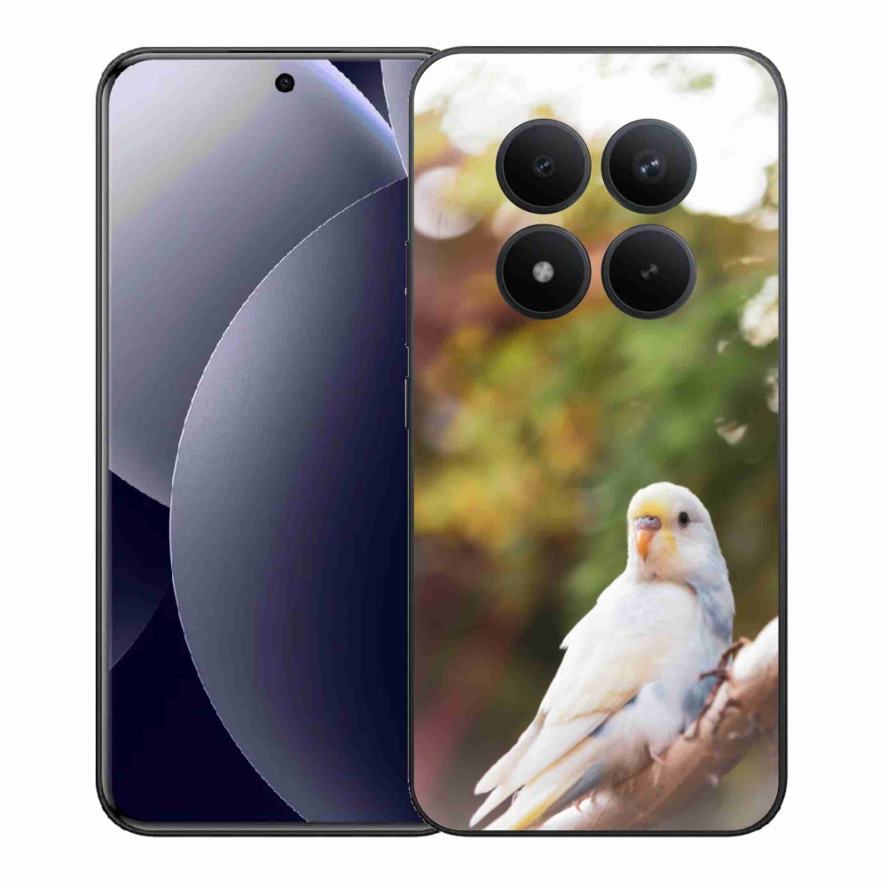 Zselés borítás mmCase a Xiaomi Redmi Note 15 Pro+ 5G/Xiaomi Poco M8 Pro 5G - papagáj andulka fehér