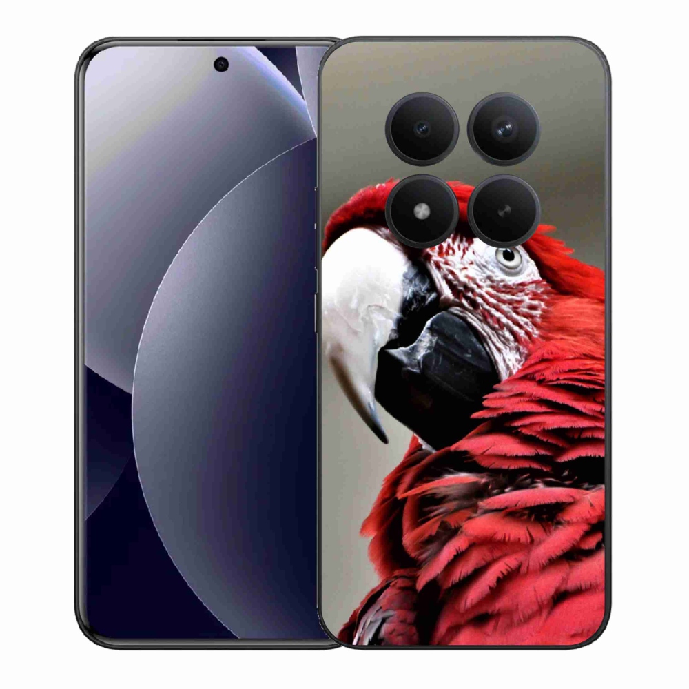 Gél borítás mmCase a Xiaomi Redmi Note 15 Pro+ 5G/Xiaomi Poco M8 Pro 5G számára - papagáj ara piros