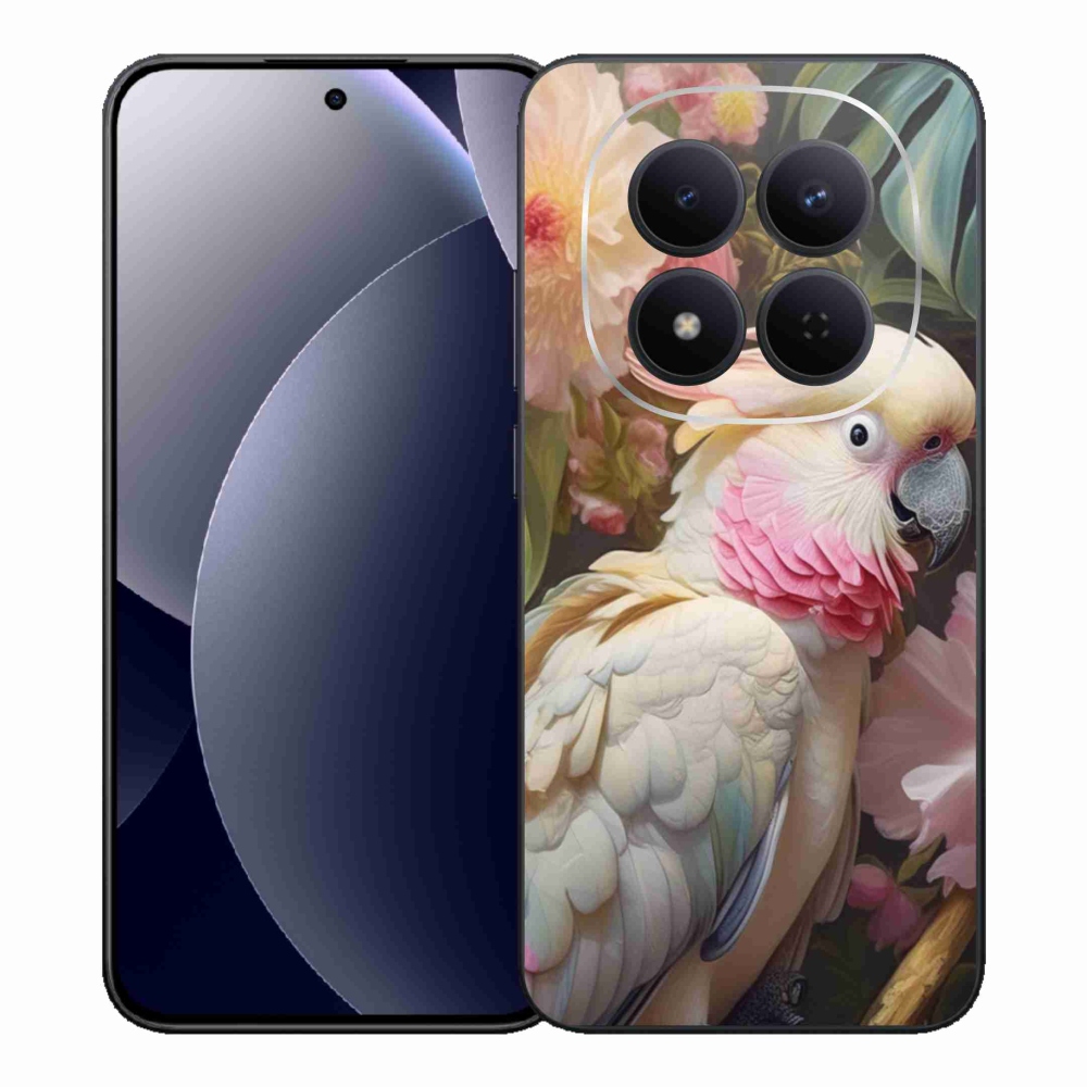 Gél borítás mmCase a Xiaomi Redmi Note 15 Pro 5G-hez - papagáj kakadu rózsaszín 2