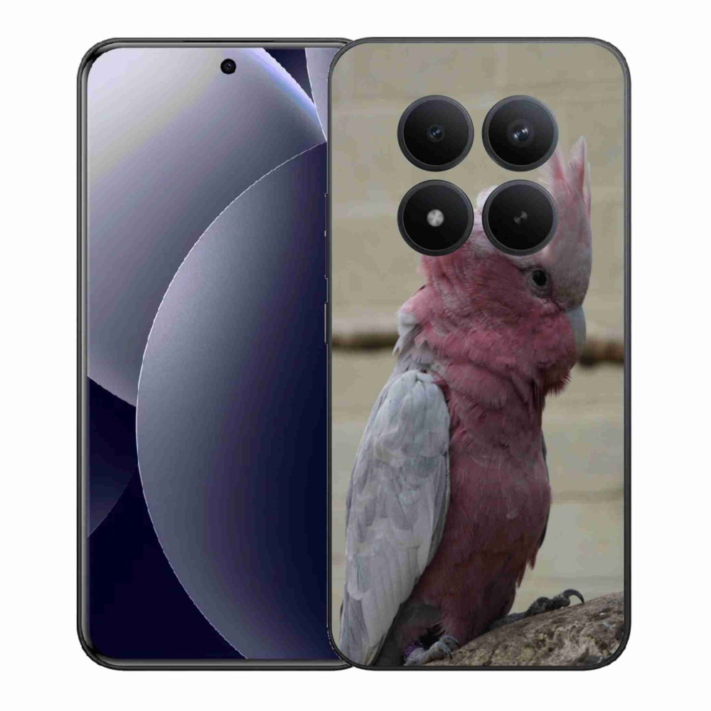Gél borítás mmCase a Xiaomi Redmi Note 15 Pro+ 5G/Xiaomi Poco M8 Pro 5G számára - papagáj kakadu rózsaszínű