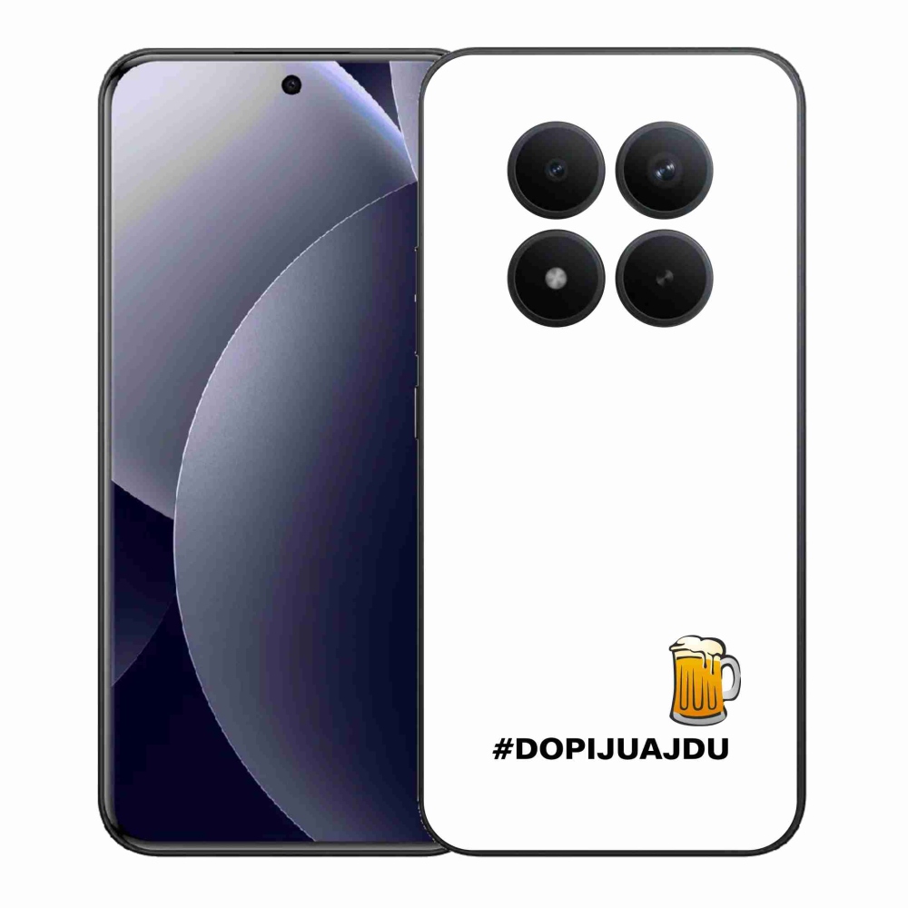 Gél borítás mmCase a Xiaomi Redmi Note 15 Pro+ 5G/Xiaomi Poco M8 Pro 5G - sör motívum 1 fehér háttérrel