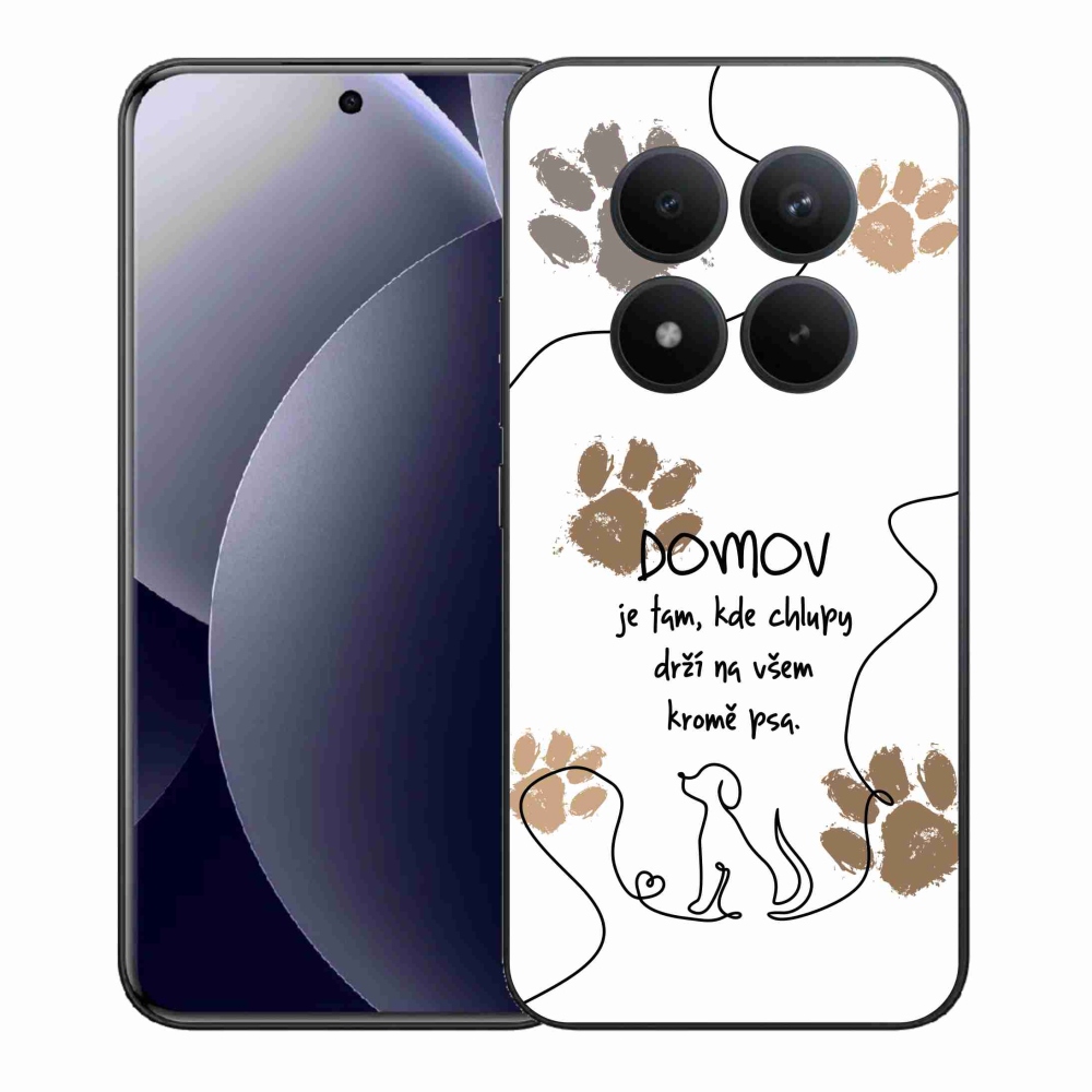 Gél borítás mmCase a Xiaomi Redmi Note 15 Pro+ 5G/Xiaomi Poco M8 Pro 5G számára - kutya motívum fehér háttérrel