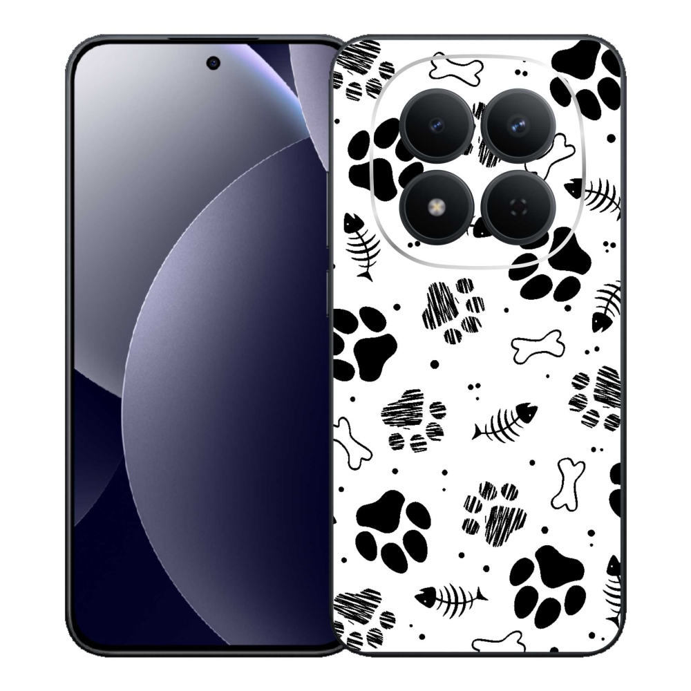 Gél borítás mmCase a Xiaomi Redmi Note 15 Pro 5G-hez - kutyamancsok 1