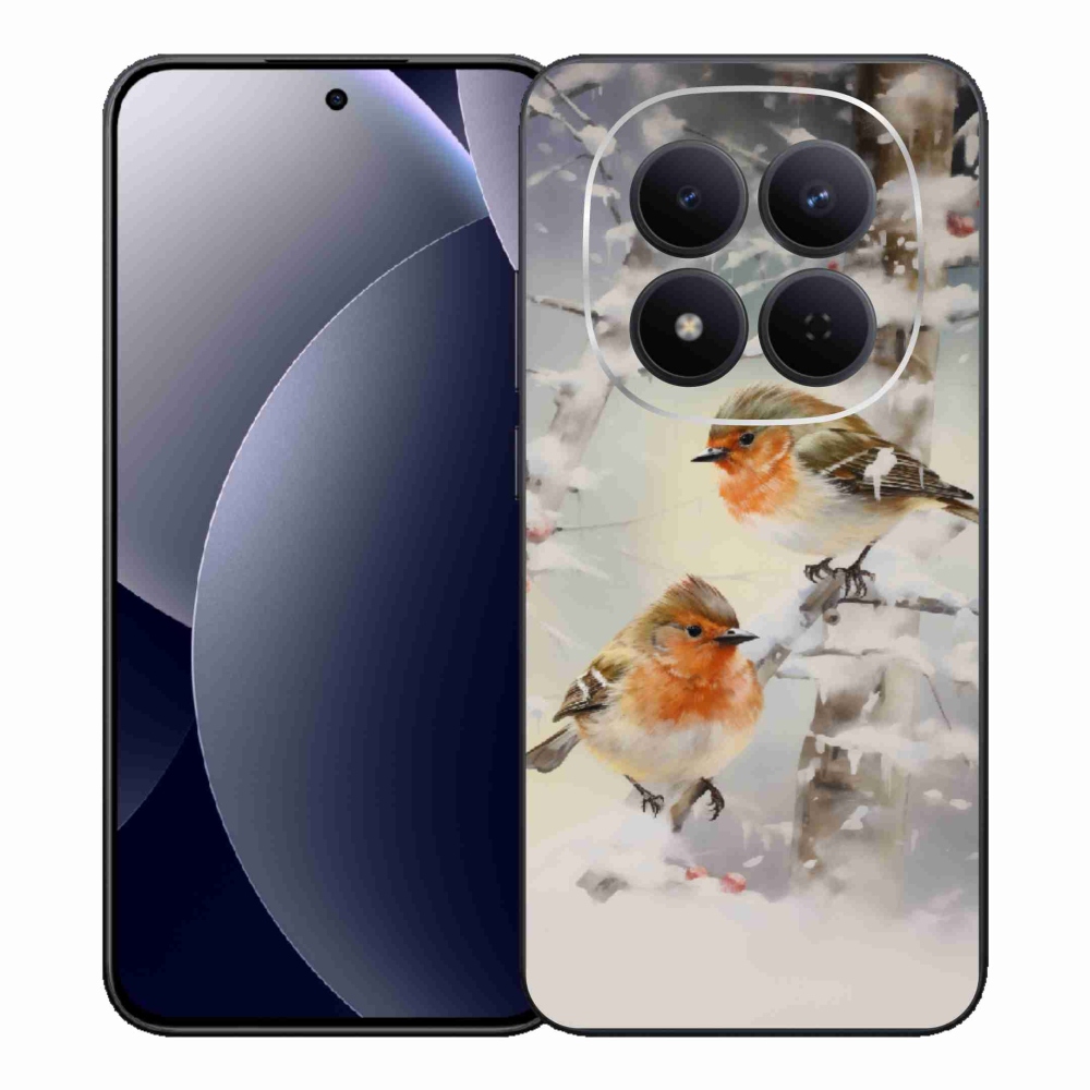 Gél borítás mmCase a Xiaomi Redmi Note 15 Pro 5G számára - madarak télen