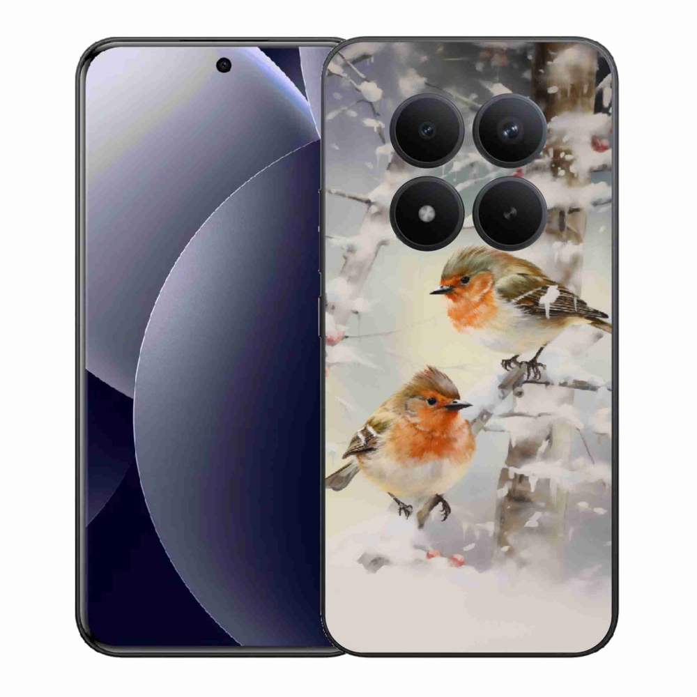 Gél borítás mmCase a Xiaomi Redmi Note 15 Pro+ 5G/Xiaomi Poco M8 Pro 5G számára - madarak télen