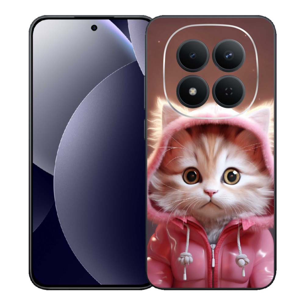 Gél borítás mmCase a Xiaomi Redmi Note 15 Pro 5G számára - aranyos cica 3