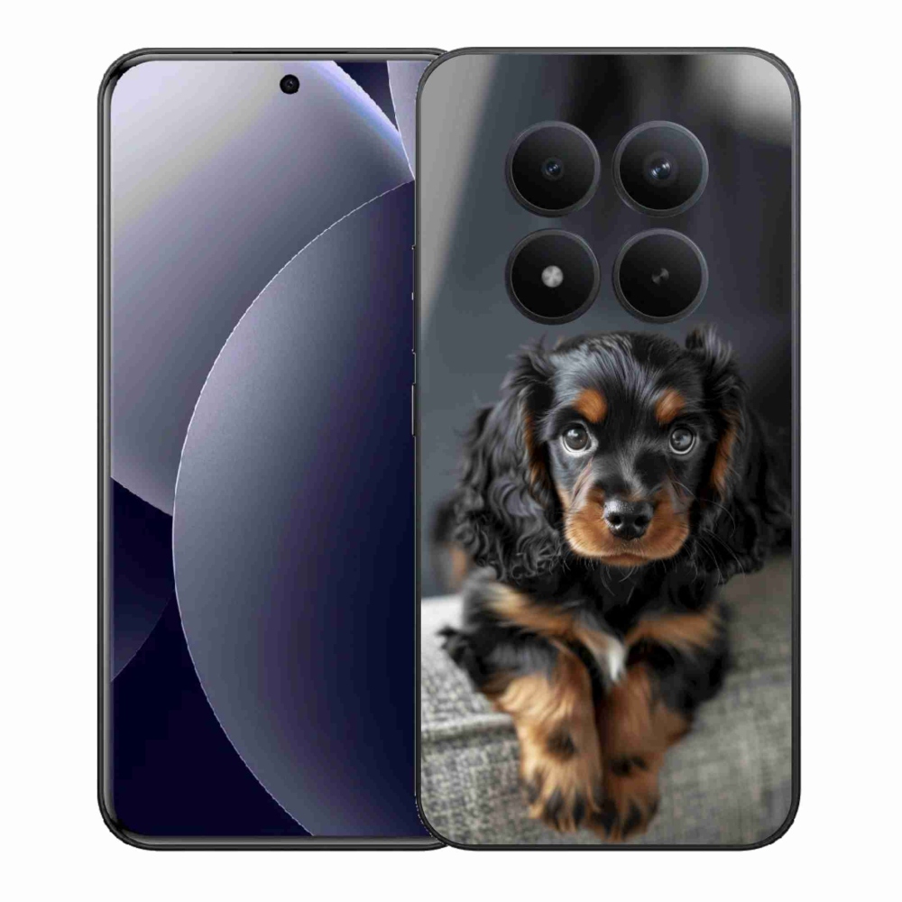 Gél borítás mmCase a Xiaomi Redmi Note 15 Pro+ 5G számára - aranyos hosszú szőrű tacskó