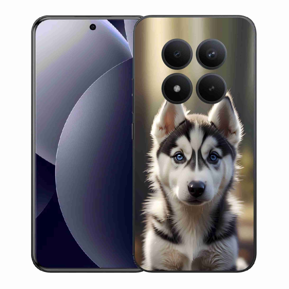 Gél borítás mmCase a Xiaomi Redmi Note 15 Pro+ 5G - aranyos szibériai huskyhoz