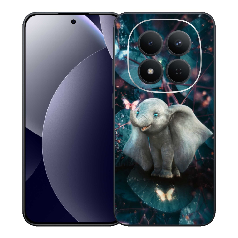 Gél borítás mmCase a Xiaomi Redmi Note 15 Pro 5G számára - aranyos elefánt